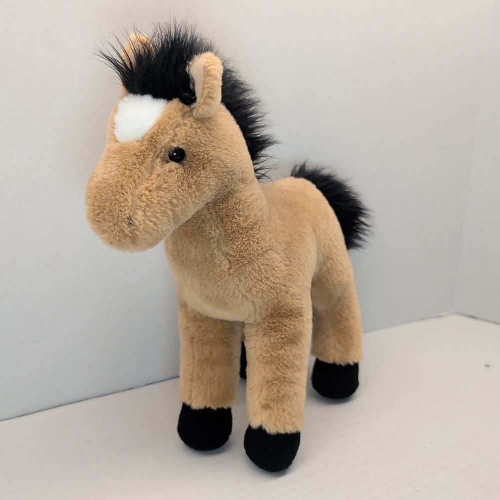 Douglas Cuddle Toy Breezy Buckskin Plush Horse 4501 Stuffed Animal 11" 2010